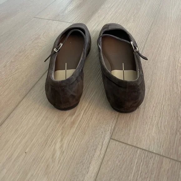 Dolce Vita Women's Dark Brown Mary Jane Flats - Picture 4 of 4